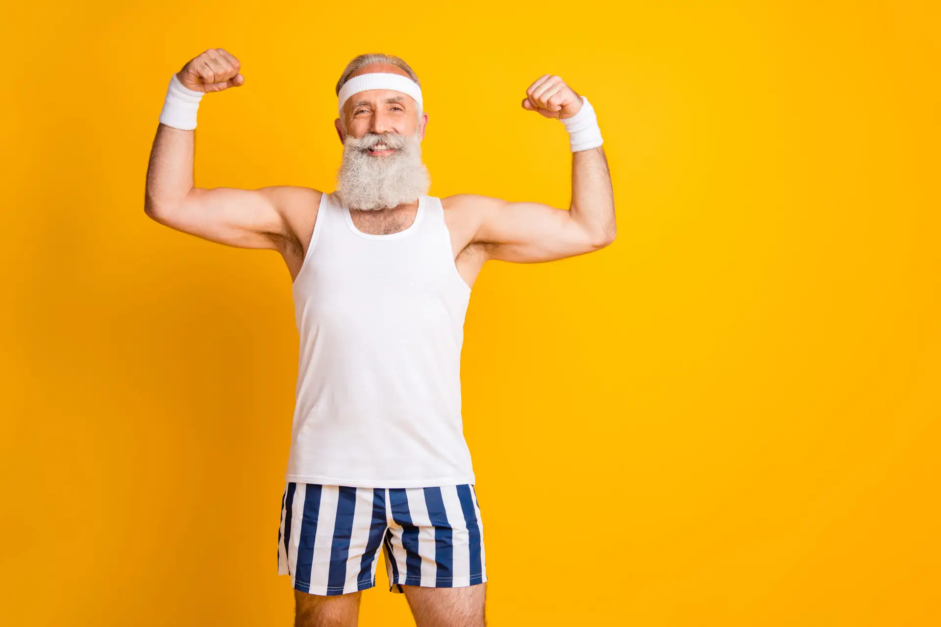 guy celebrating strengths