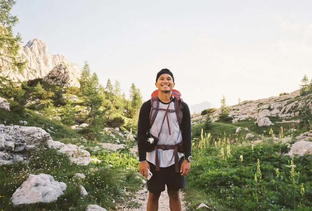 Filipino-American Therapist Luigi Exconde Hiking